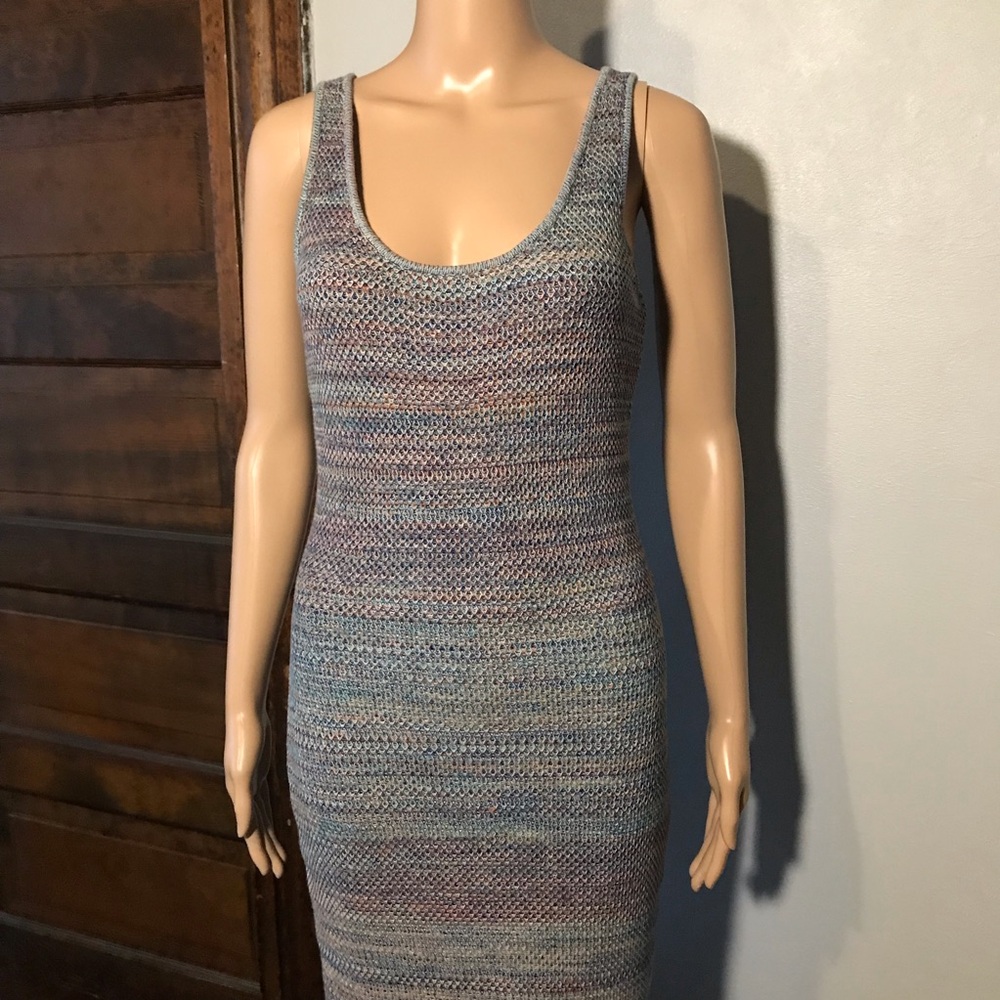 Target Future Collective Alani Noelle Women's Dress Size S Sheath Knit Fringed